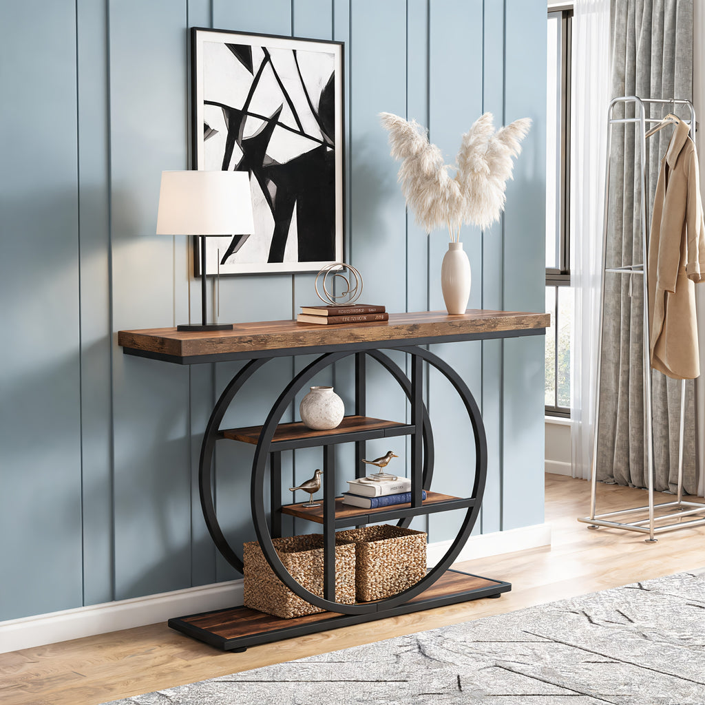 Konsolentisch, Holz für Wohnzimmer und Zuhause – Detailansicht 6