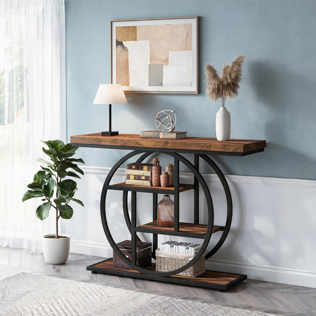 Konsolentisch, Holz für Wohnzimmer und Zuhause – Detailansicht 7