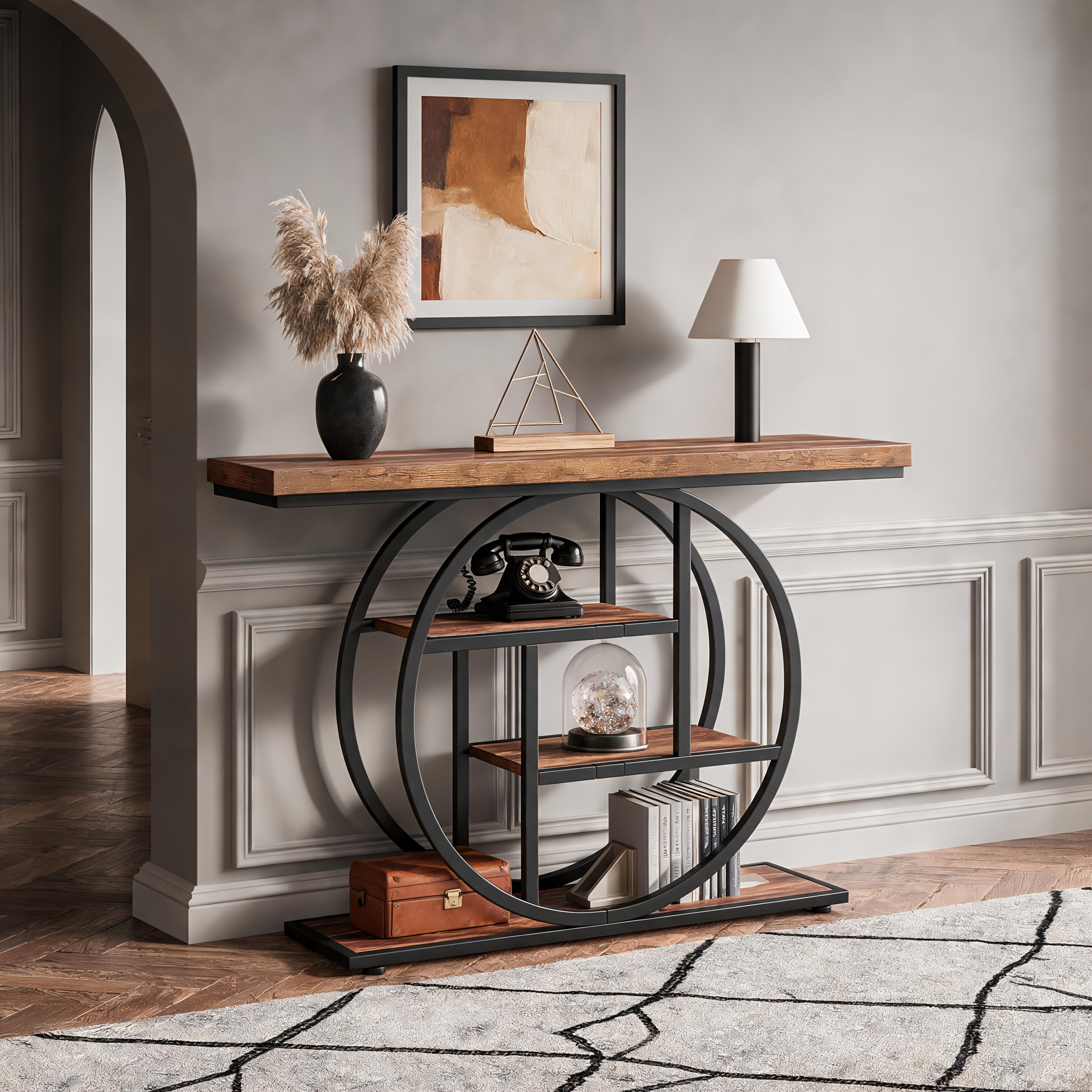 Konsolentisch, Holz für Wohnzimmer und Zuhause – Detailansicht 8