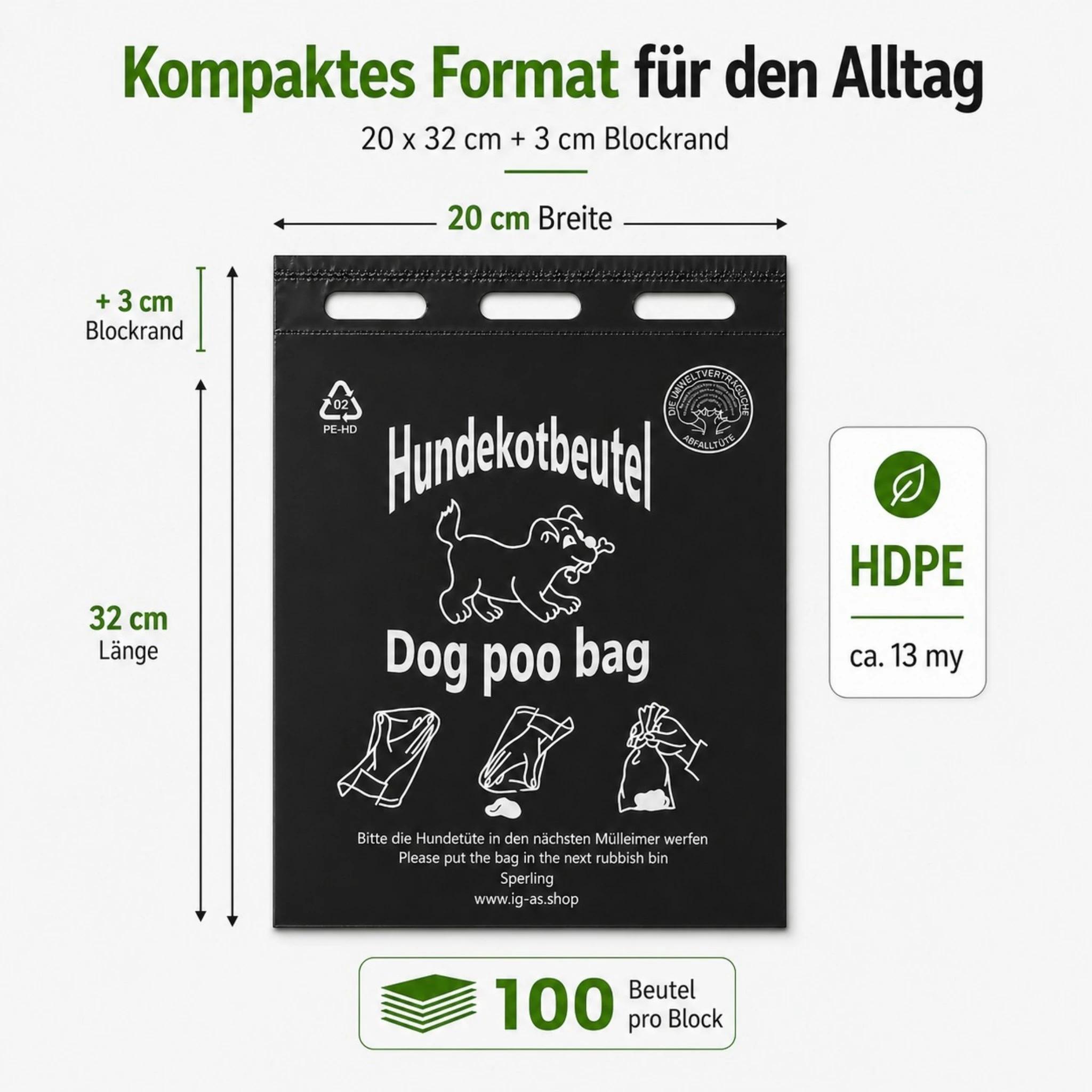 Kotbeutel, 3 cm für Haustiere und Zuhause – Detailansicht 10