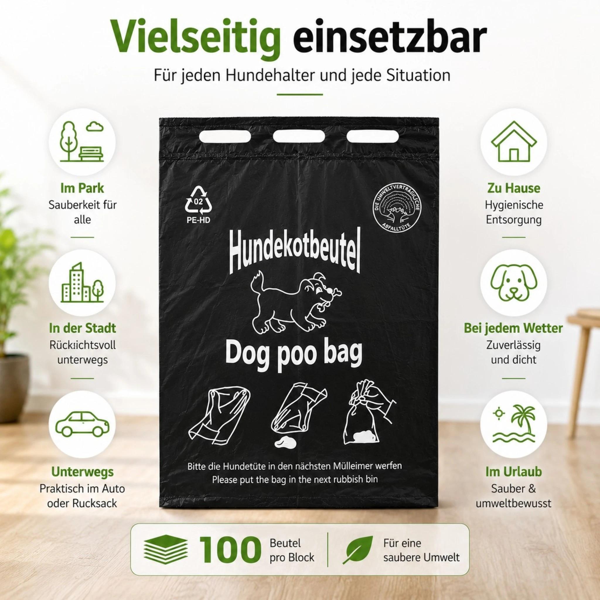 Kotbeutel, 3 cm für Haustiere und Zuhause – Detailansicht 12