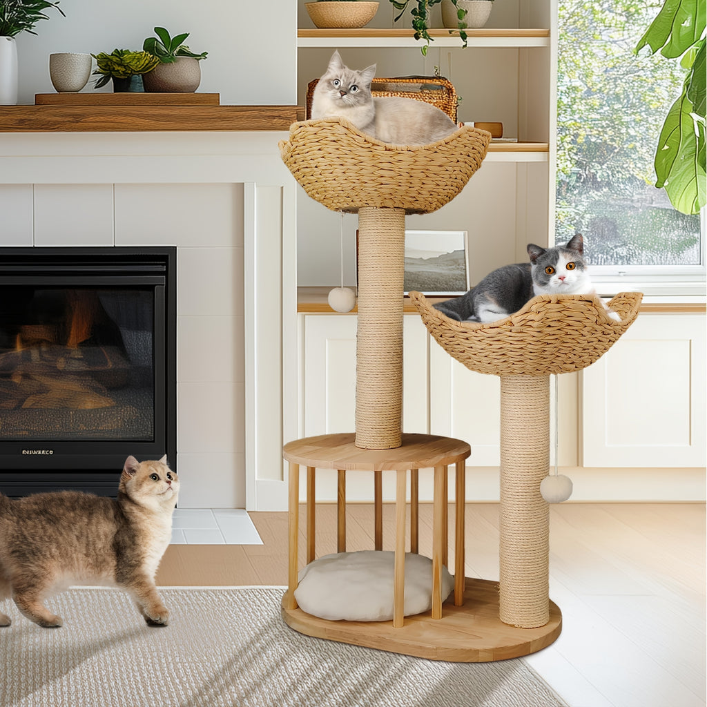 Krabbelstange aus Massivholz für Zuhause und Haustiere – Detailansicht 9