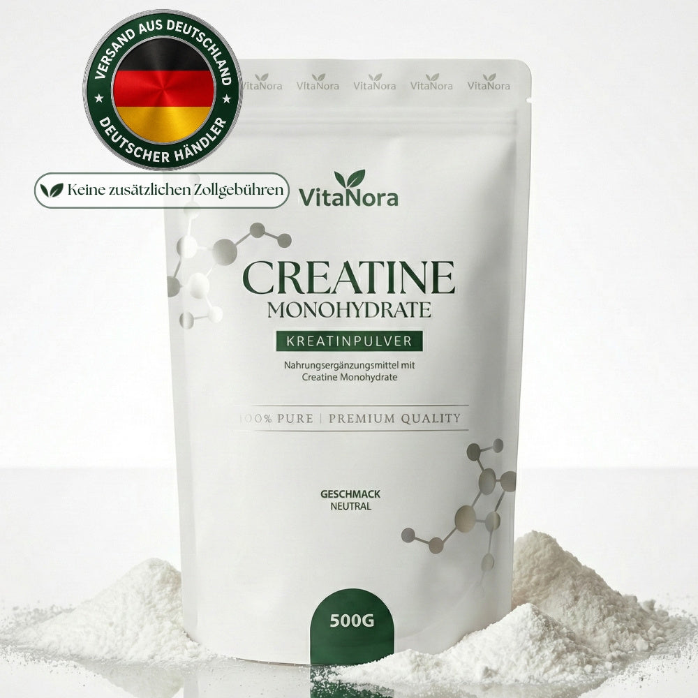 Kreatin Monohydrat Pulver, 500g für Pflege zu Hause und Alltag – Hauptansicht