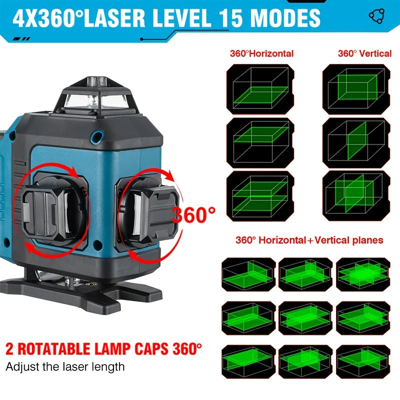 Kreuzlinienlaser, 4D Laser Waterwaage für Ausrichten – Detailansicht 10