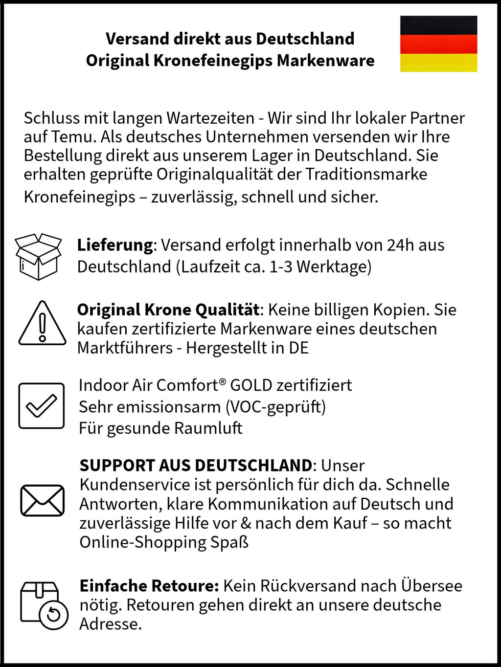 Krone Alabaster Gips, 5 kg für Gießformen und Alltag – Detailansicht 7
