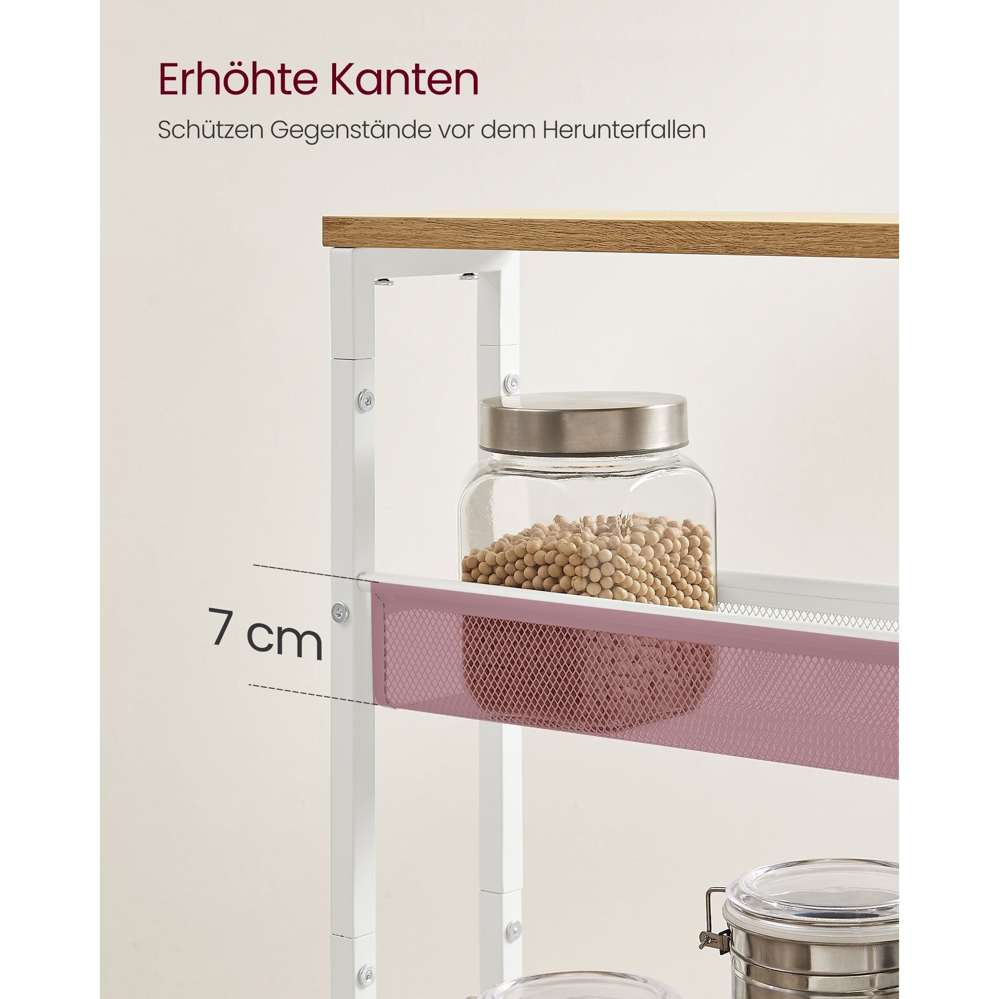 Küchen-Rollwagen, 4 x 77 cm für Essbereich – Detailansicht 14