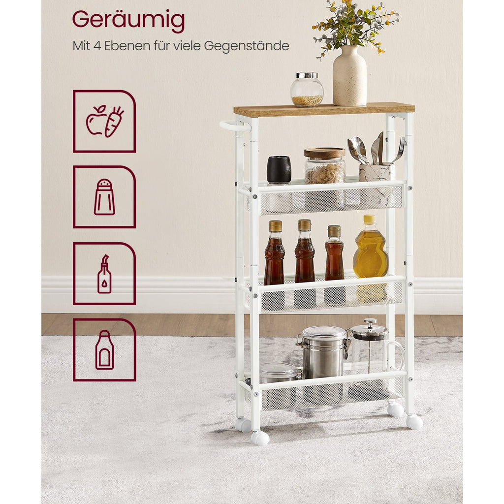 Küchen-Rollwagen, 4 x 77 cm für Essbereich – Detailansicht 16