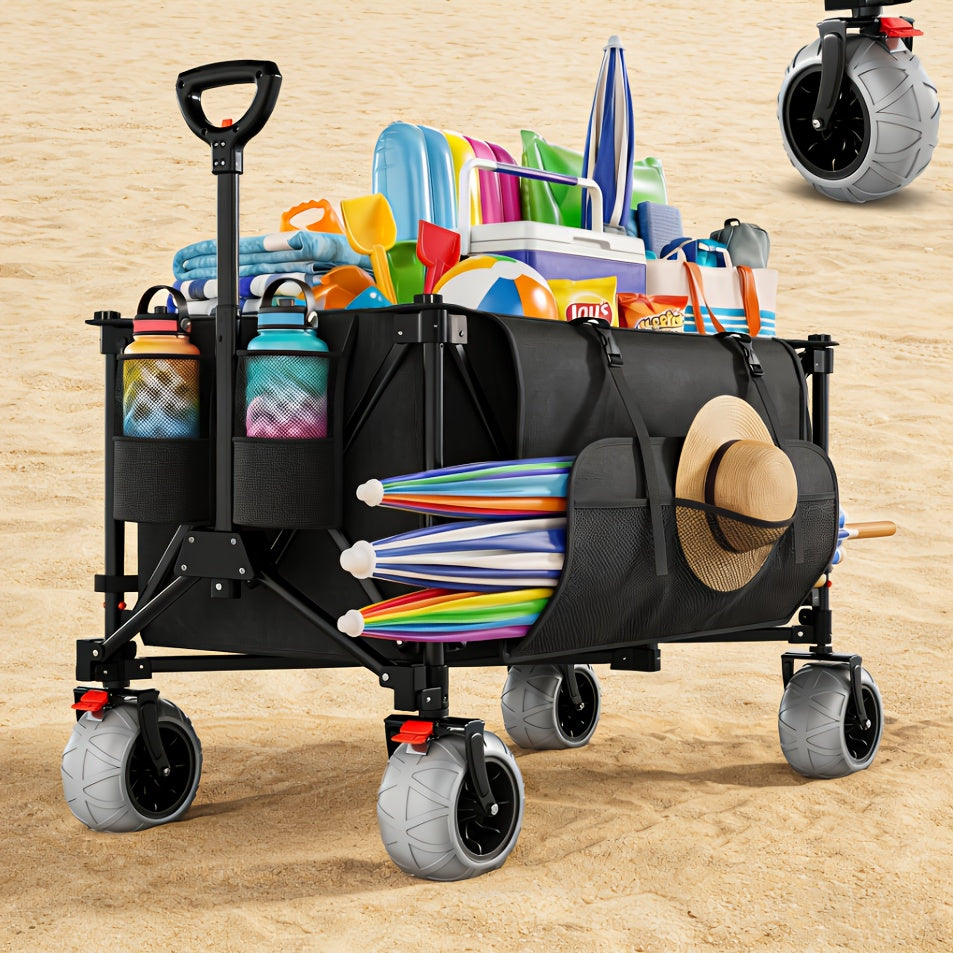 Küchen-Rollwagen, Schwarz für Garten und Terrasse – Detailansicht 3