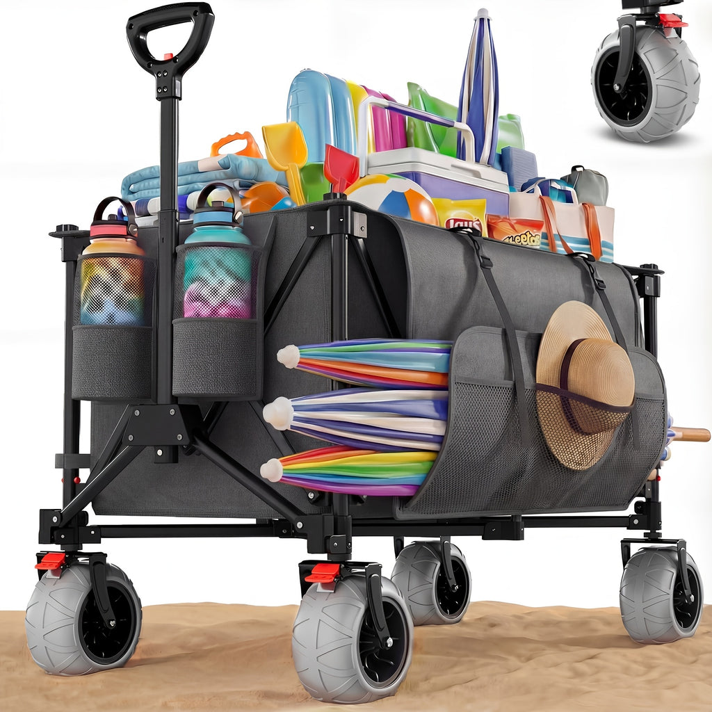 Küchen-Rollwagen, Schwarz für Garten und Terrasse – Detailansicht 5