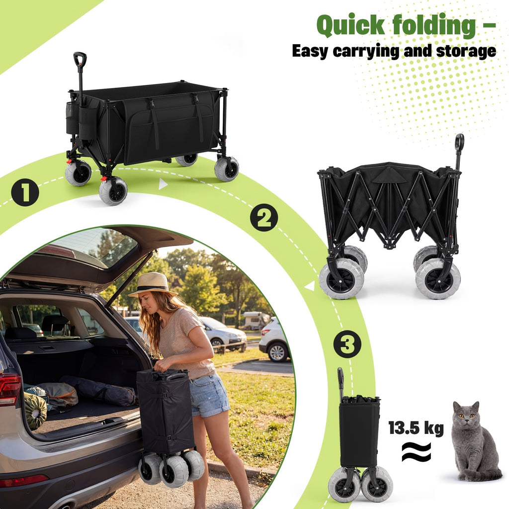 Küchen-Rollwagen, Schwarz für Garten und Terrasse – Detailansicht 8