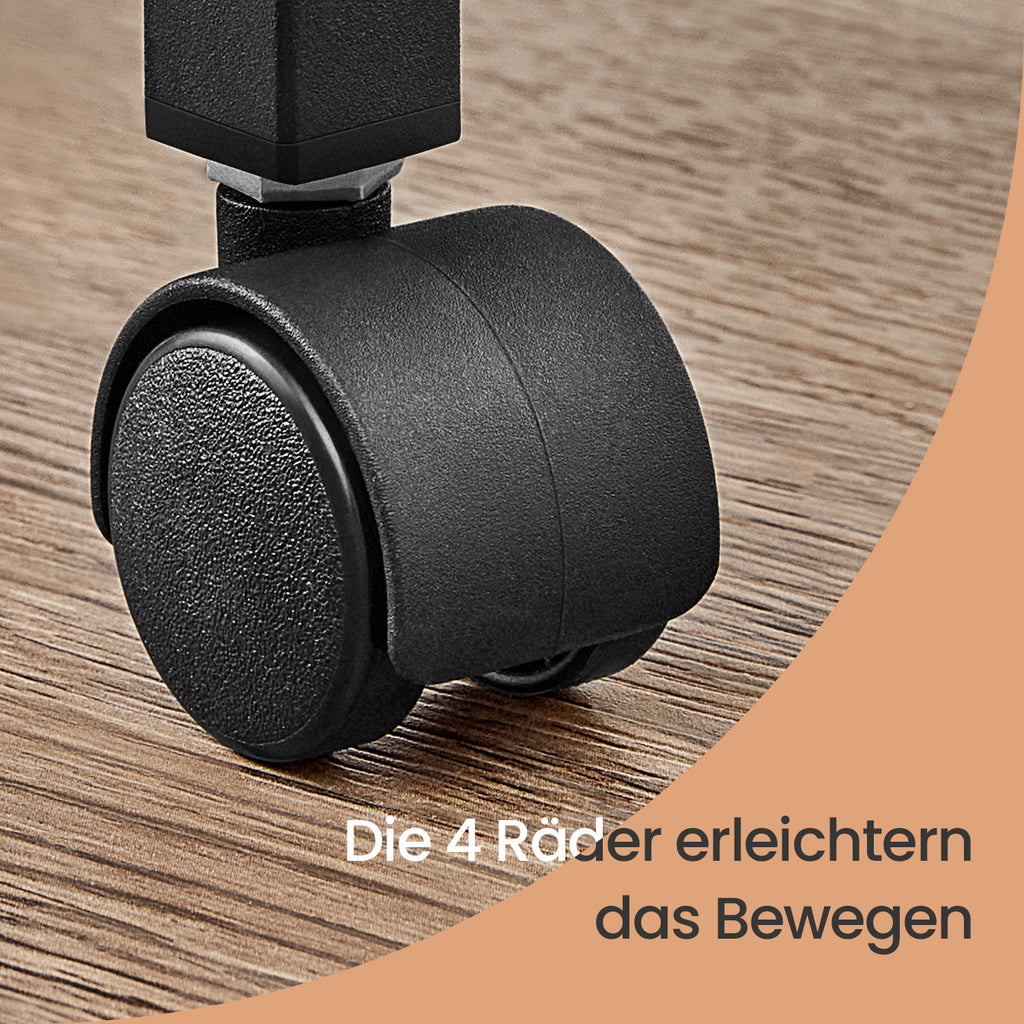 Küchen-Rollwagen, vintagebraun-schwarz für Essbereich – Detailansicht 14