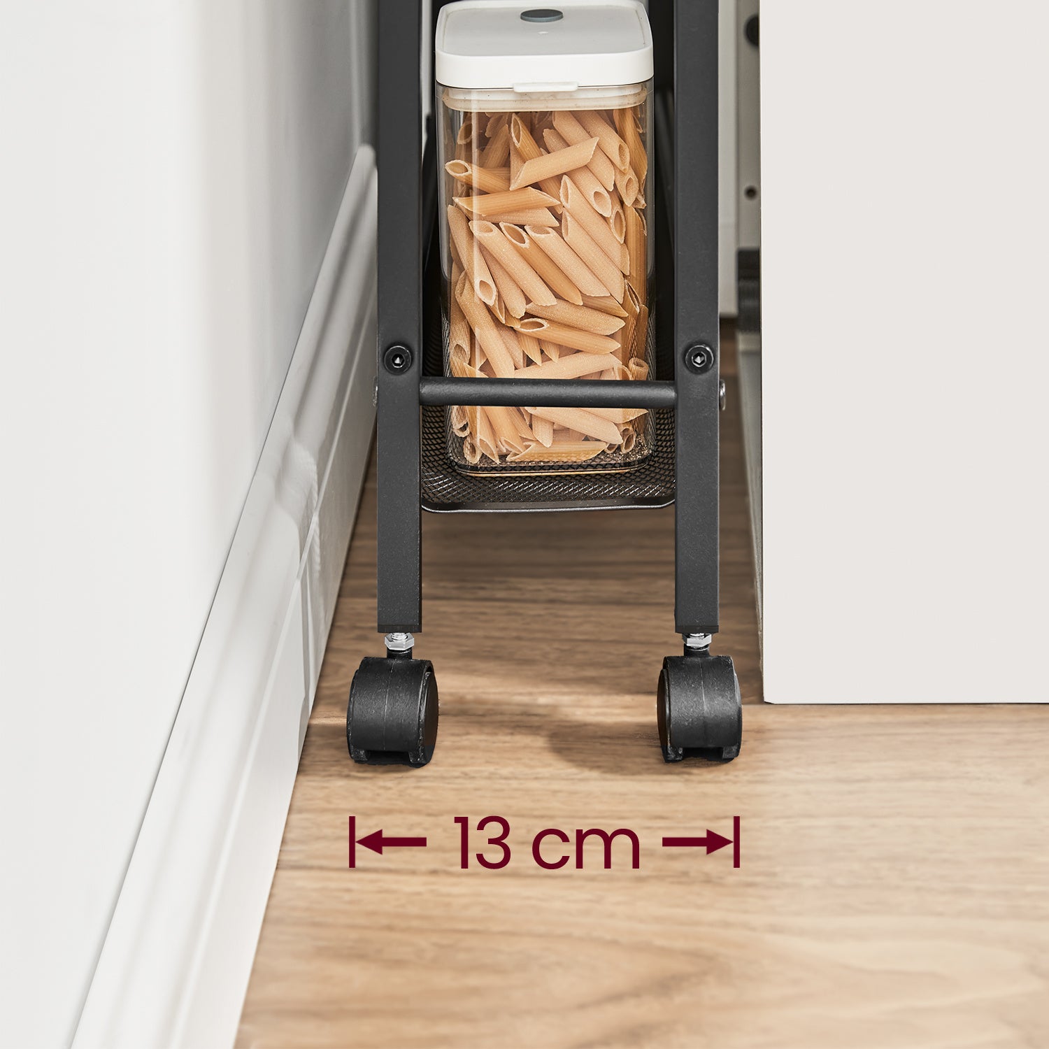 Küchen-Rollwagen, vintagebraun-schwarz für Essbereich – Detailansicht 25