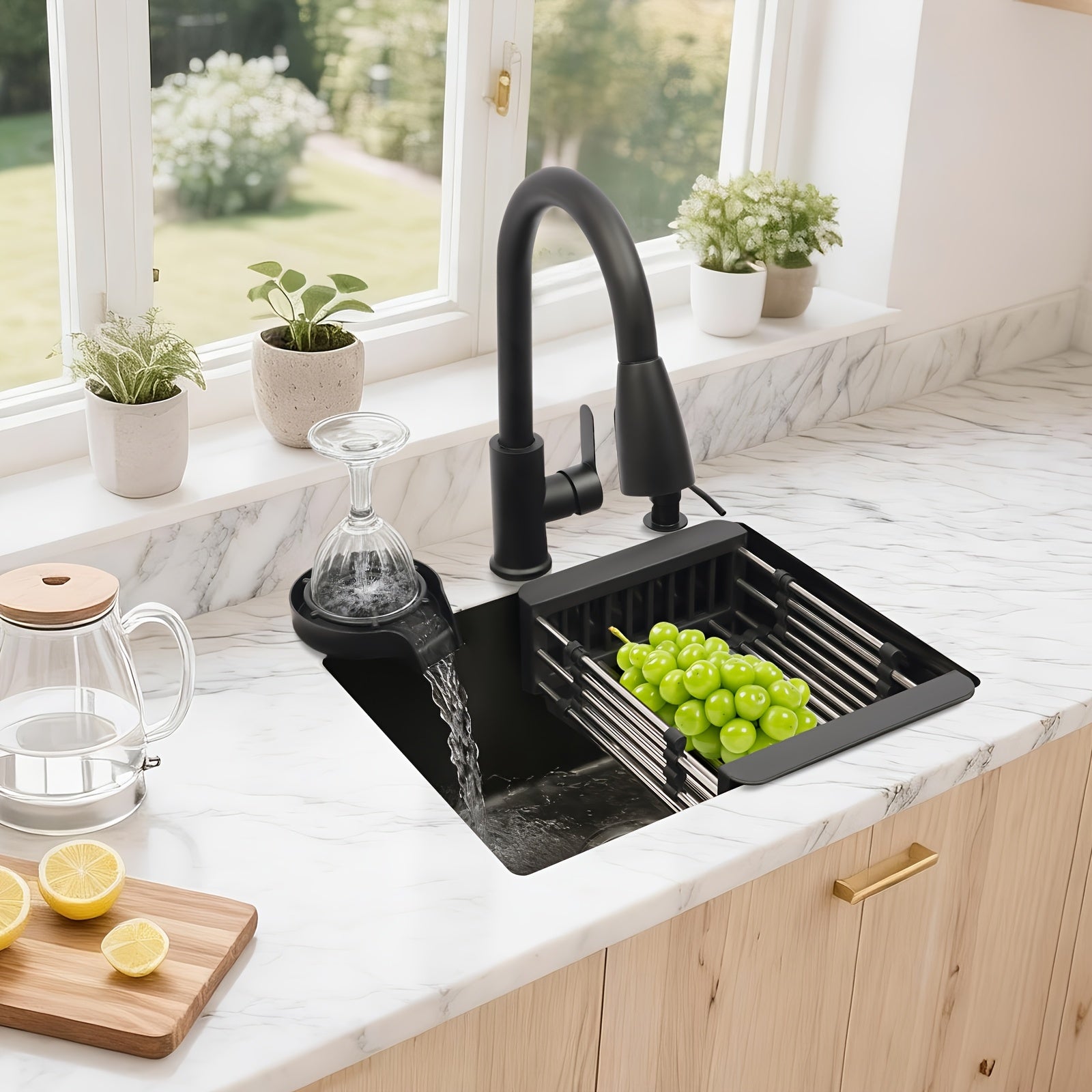 Küchenspüle, 16,54 x 14,57 x 7,87 Zoll für Küche und Essbereich – Detailansicht 3