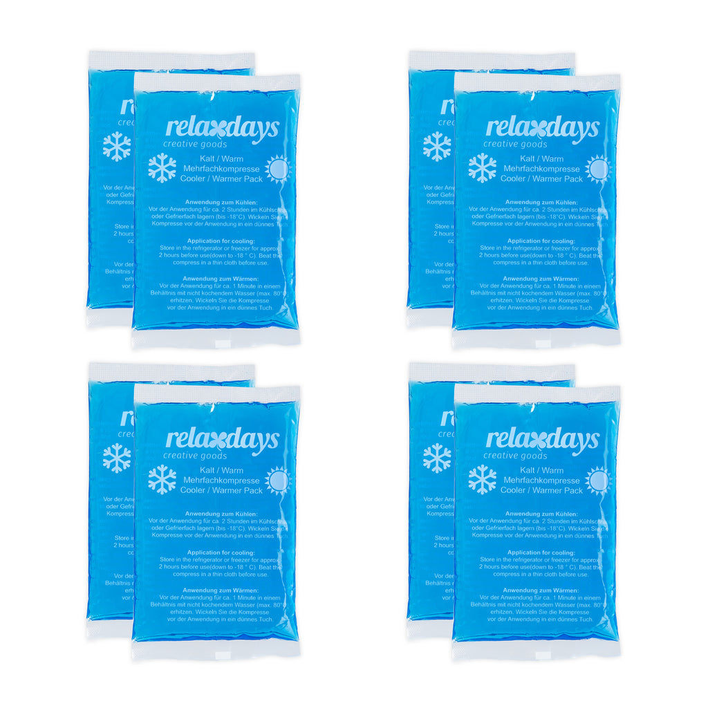 Kühlpads rechteckig 8er Set blau, 1 für Alltag und Zuhause – Hauptansicht