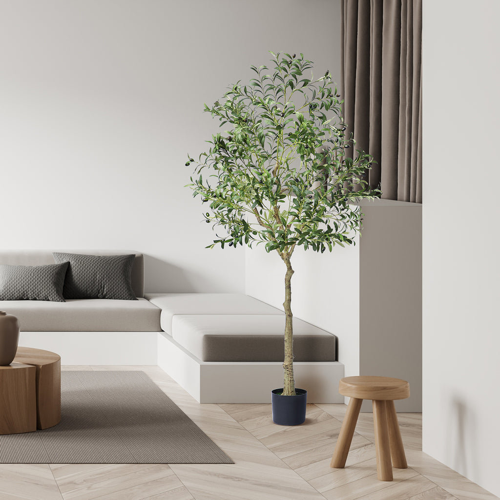 künstlicher Olivenbaum, 6 Fuß für Büro und Homeoffice – Detailansicht 2