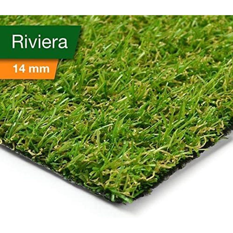 Kunststoffrasen Rolle, 40 mm Weiß für Garten und Terrasse – Detailansicht 5