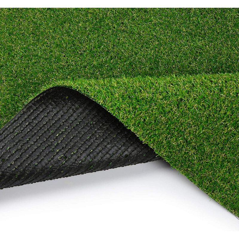 Kunststoffrasen Rolle, 40 mm Weiß für Garten und Terrasse – Detailansicht 6