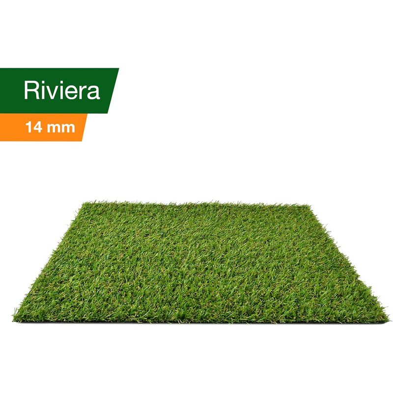 Kunststoffrasen Rolle, 40 mm Weiß für Garten und Terrasse – Detailansicht 7