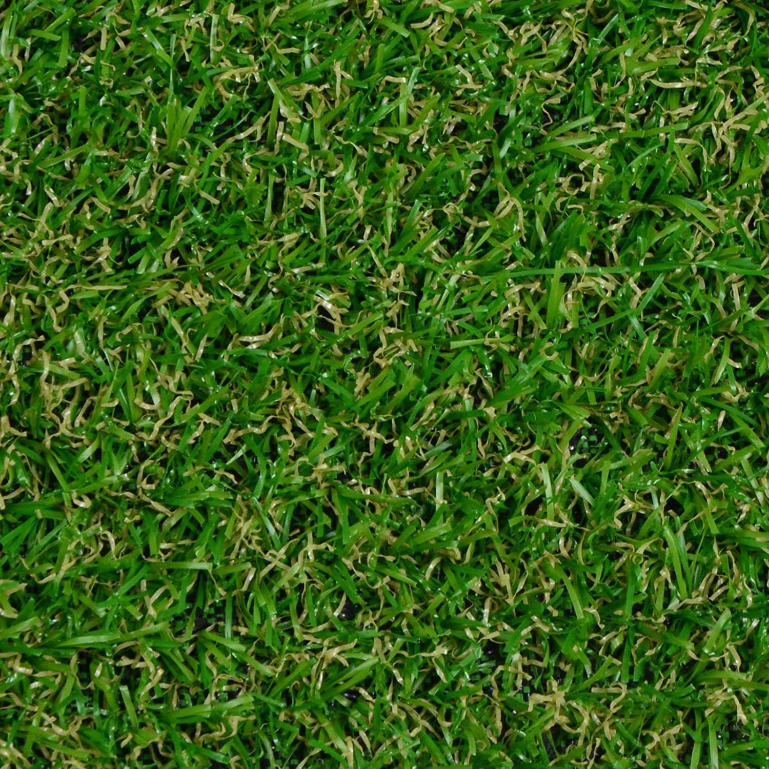 Kunststoffrasen Rolle, 40 mm Weiß für Garten und Terrasse – Detailansicht 9