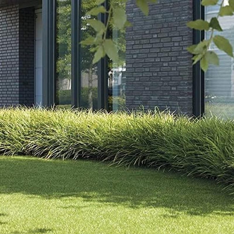 Kunststoffrasen Rolle, 40 mm Weiß für Garten und Terrasse – Detailansicht 22