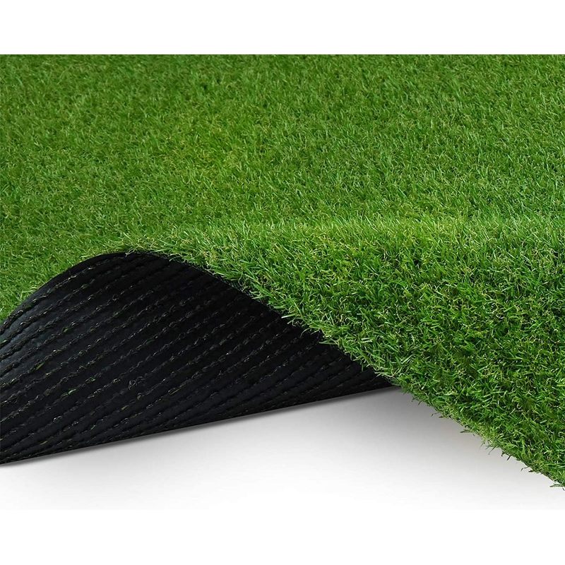 Kunststoffrasen Rolle, 40 mm Weiß für Garten und Terrasse – Detailansicht 43