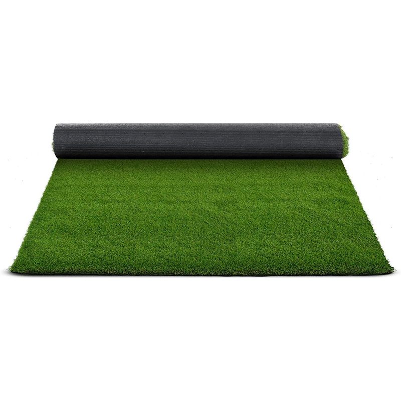 Kunststoffrasen Rolle, 40 mm Weiß für Garten und Terrasse – Detailansicht 51