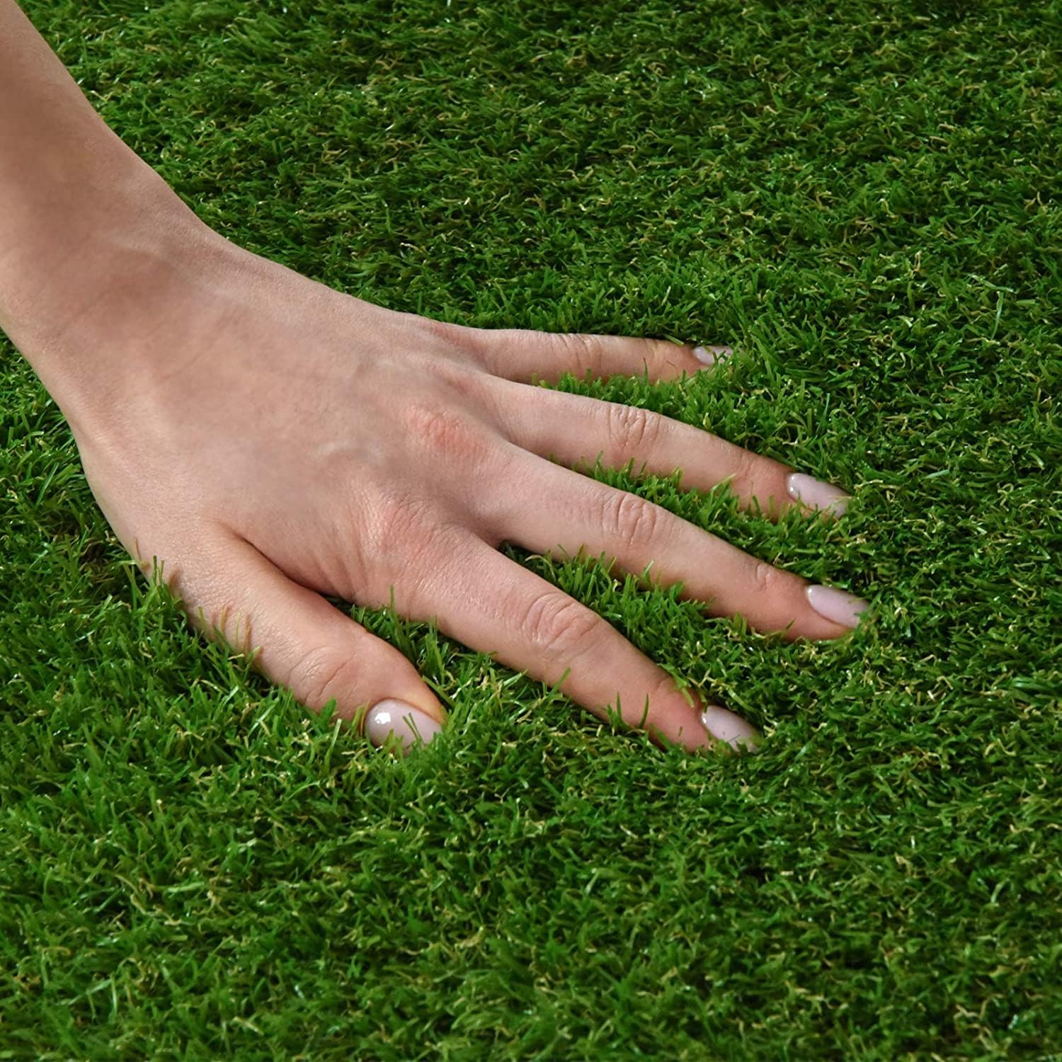 Kunststoffrasen Rolle, 40 mm Weiß für Garten und Terrasse – Detailansicht 53