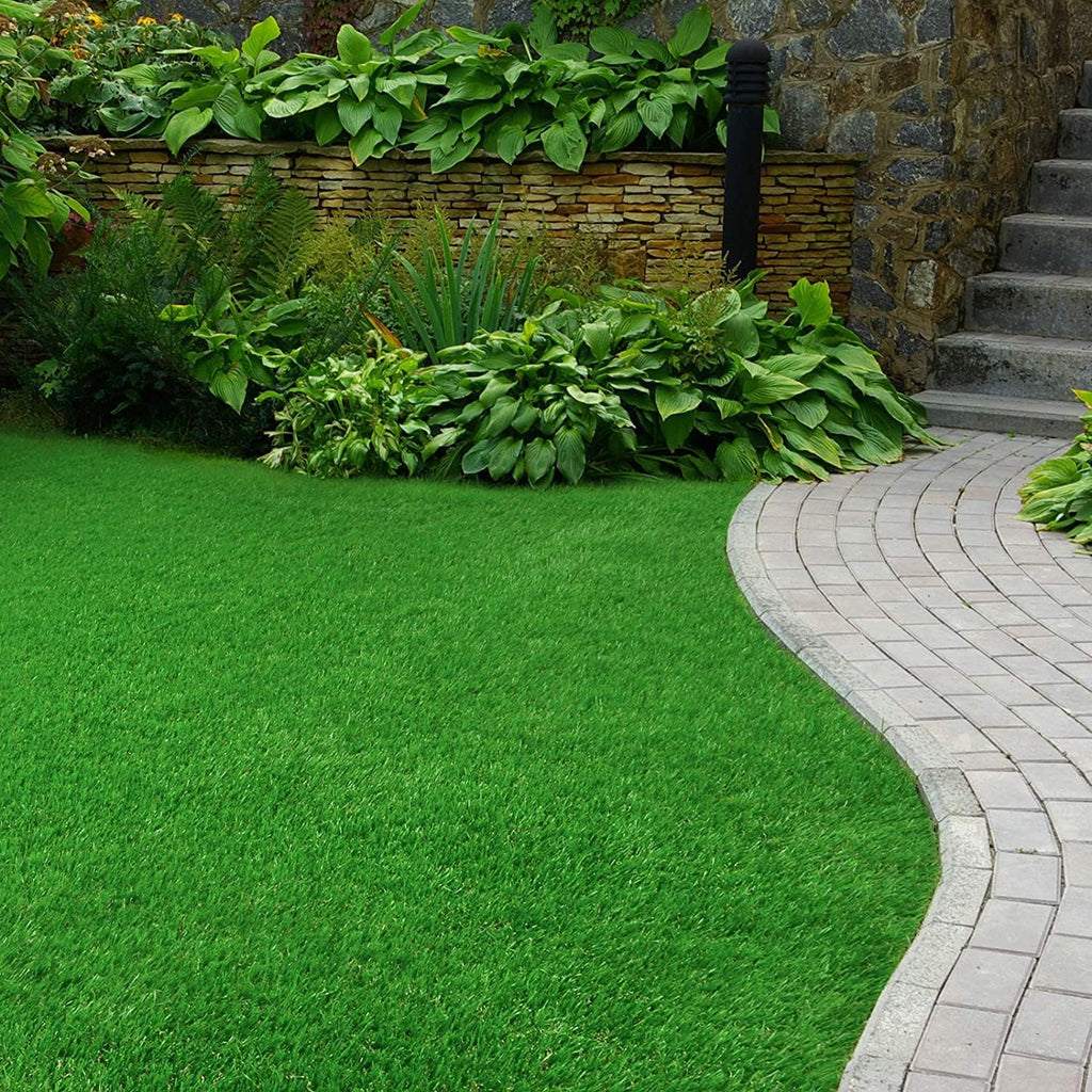 Kunststoffrasen Rolle, 40 mm Weiß für Garten und Terrasse – Detailansicht 59
