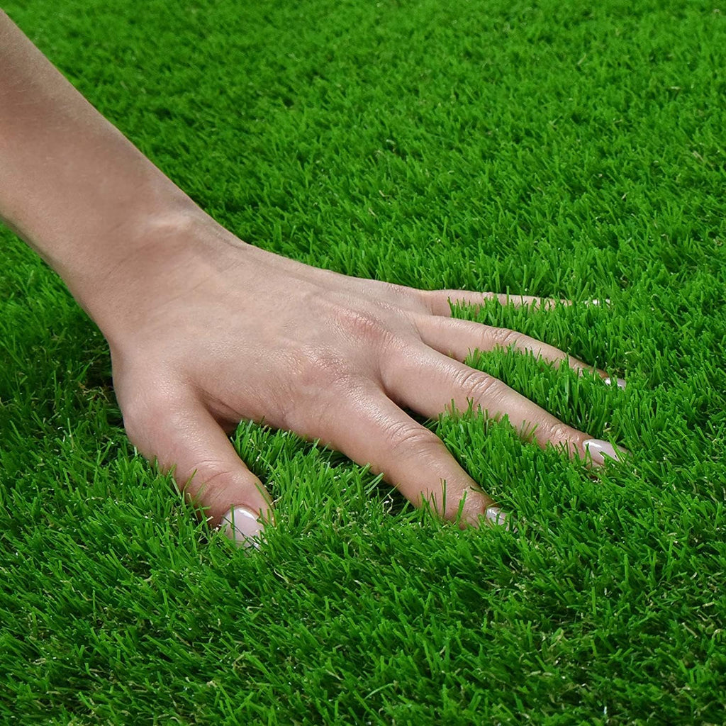Kunststoffrasen Rolle, 40 mm Weiß für Garten und Terrasse – Detailansicht 60