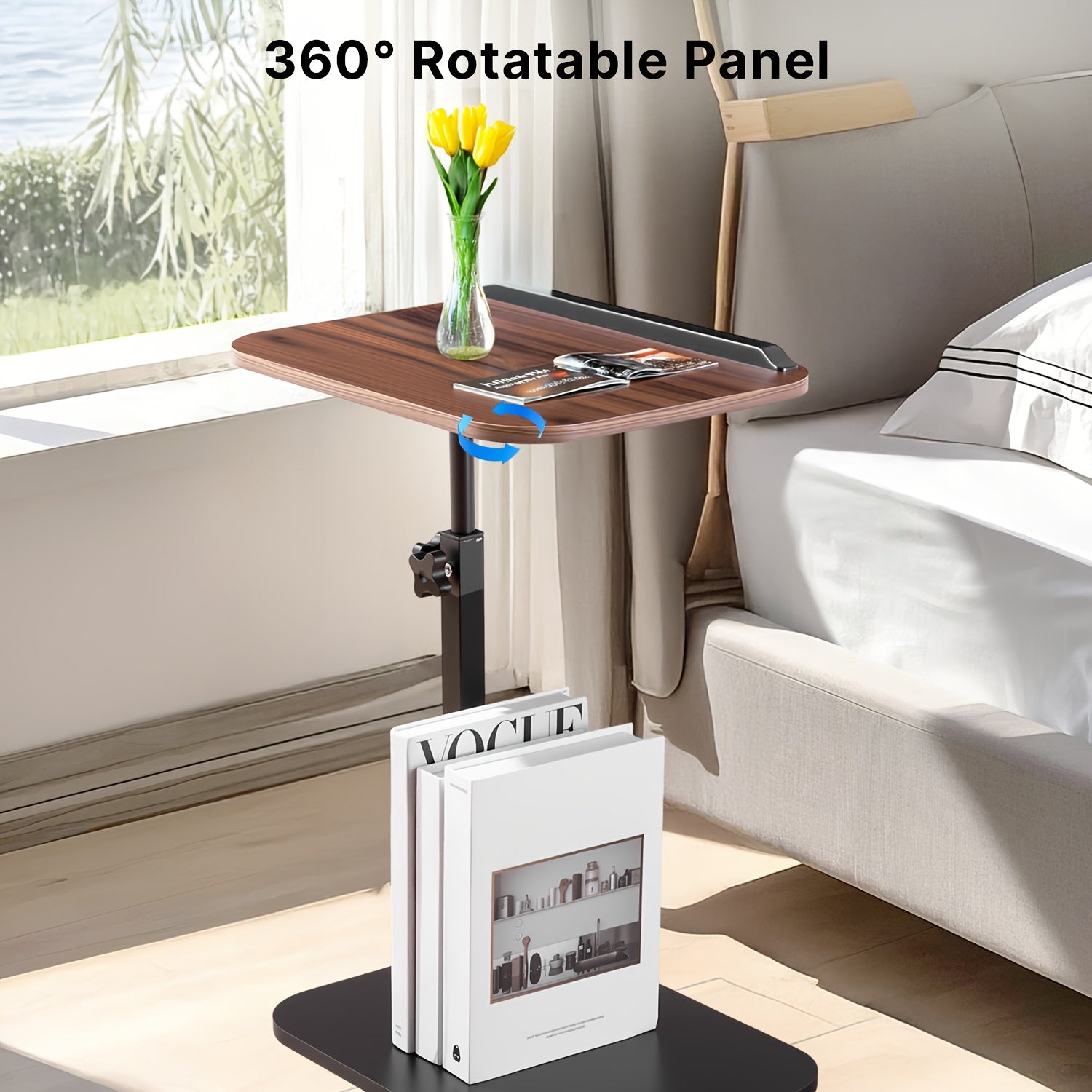 Laptoptisch fürs Bett, 360° drehbar für Bett – Detailansicht 4