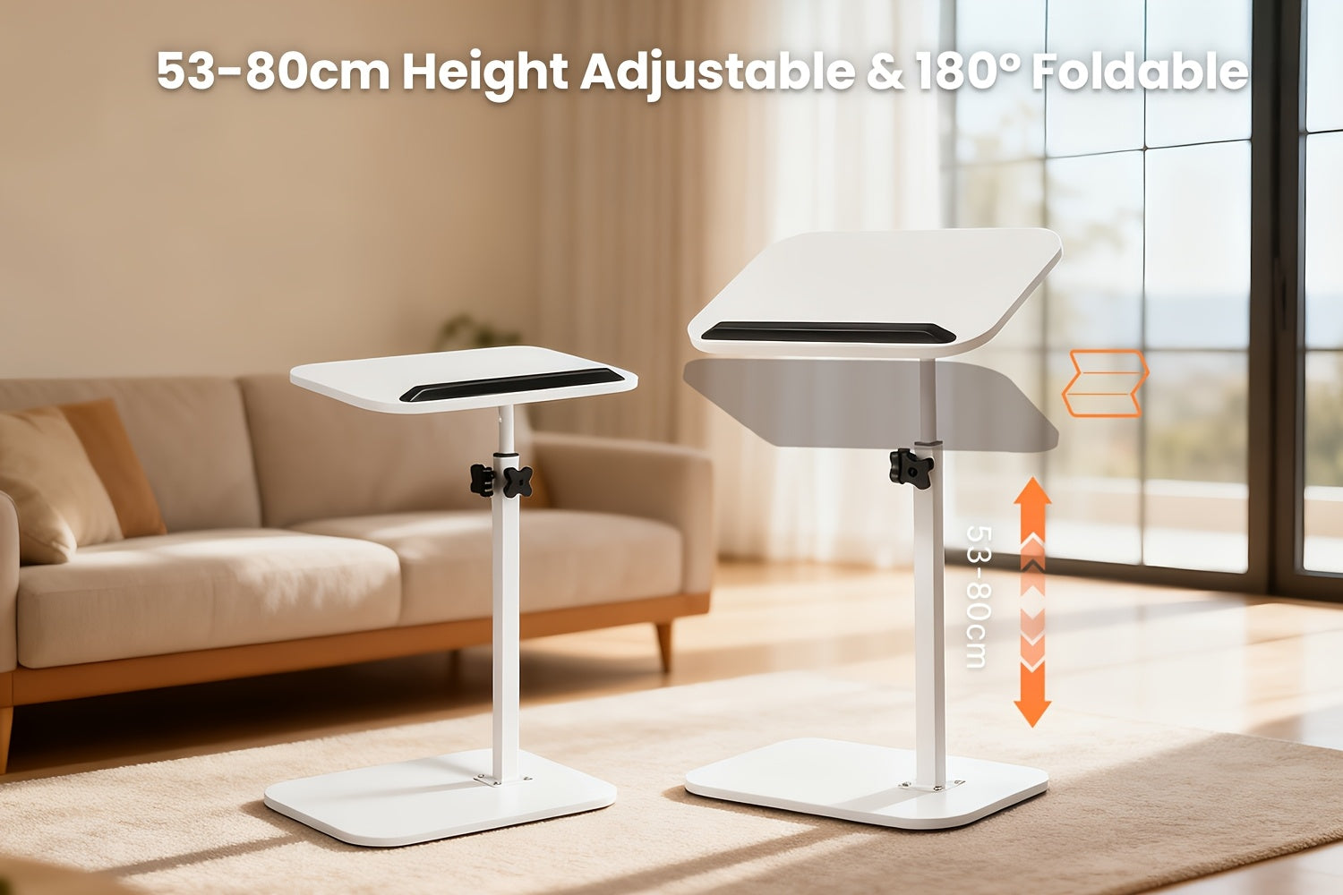 Laptoptisch fürs Bett, 360° drehbar für Bett – Detailansicht 14