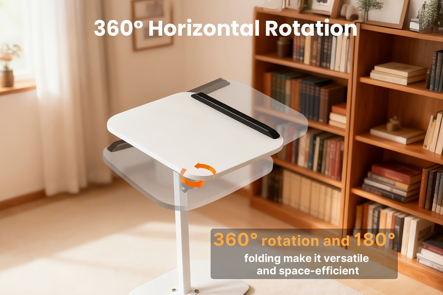 Laptoptisch fürs Bett, 360° drehbar für Sofa und Bett – Detailansicht 6