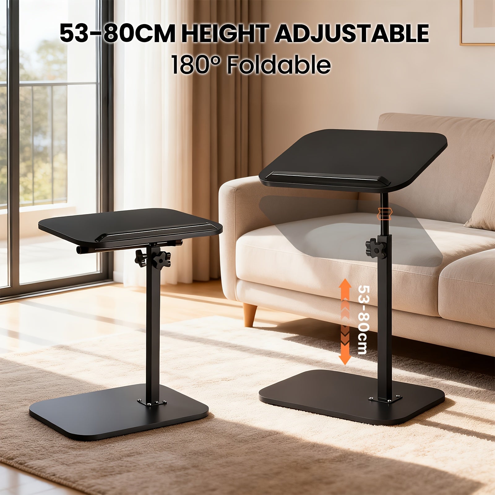 Laptoptisch fürs Bett, 360° drehbar für Sofa und Bett – Detailansicht 13