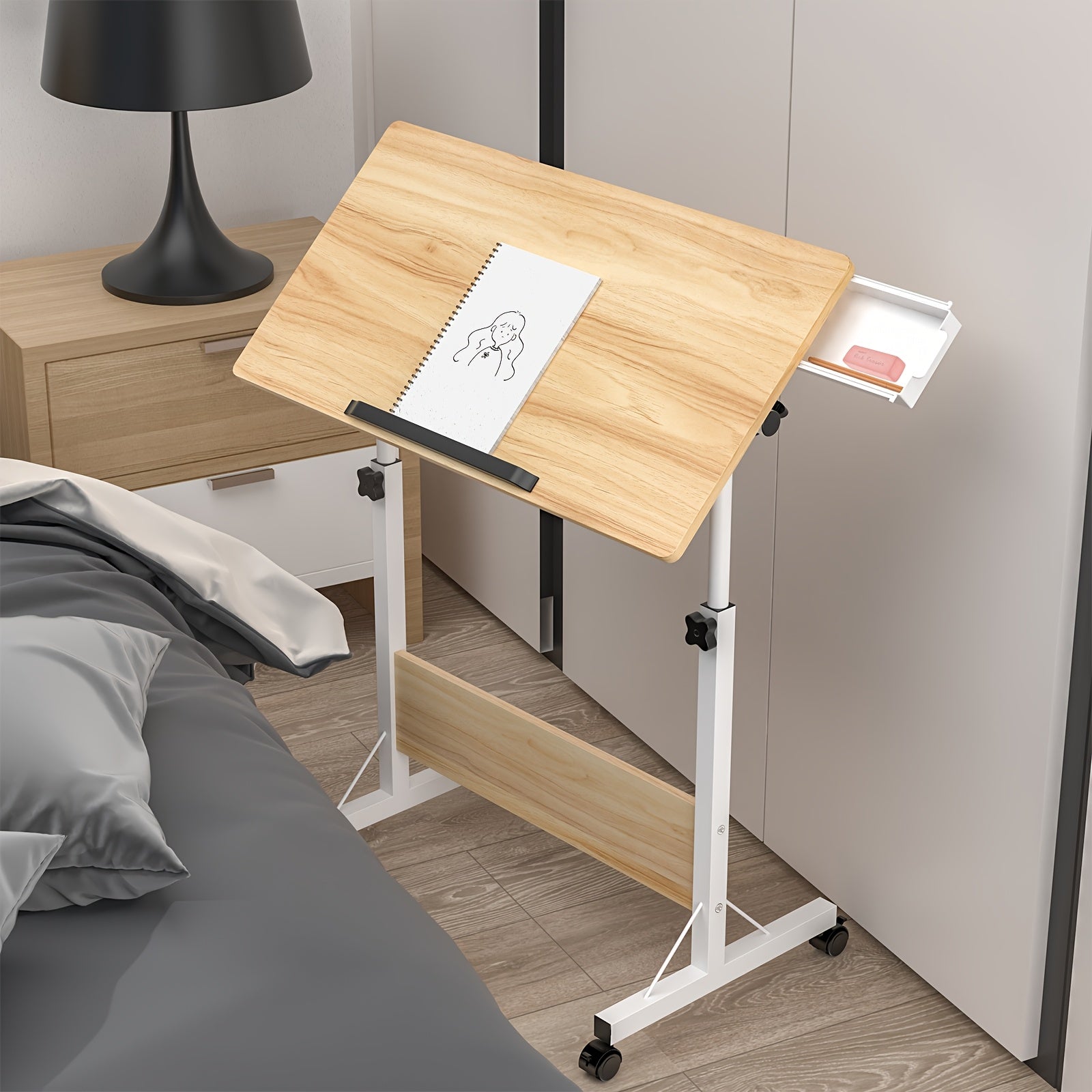 Laptoptisch fürs Bett, 89 cm für Bett und Sofa – Detailansicht 3