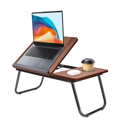Laptoptisch fürs Bett, Holzmaserung für Sofa und Bett – Detailansicht 2