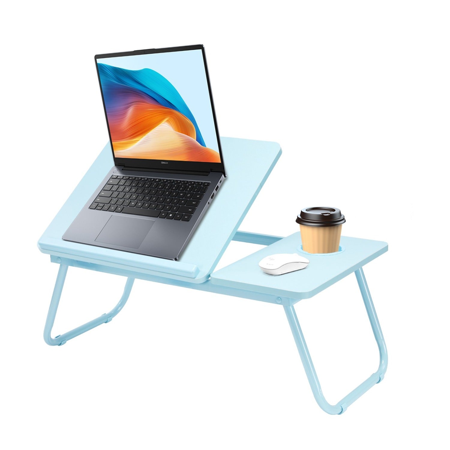 Laptoptisch fürs Bett, Holzmaserung für Sofa und Bett – Detailansicht 4