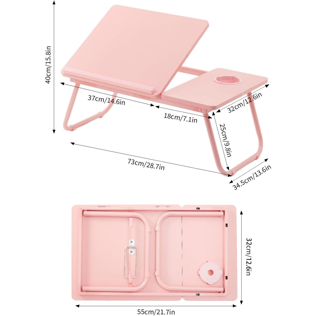 Laptoptisch fürs Bett, Holzmaserung für Sofa und Bett – Detailansicht 9