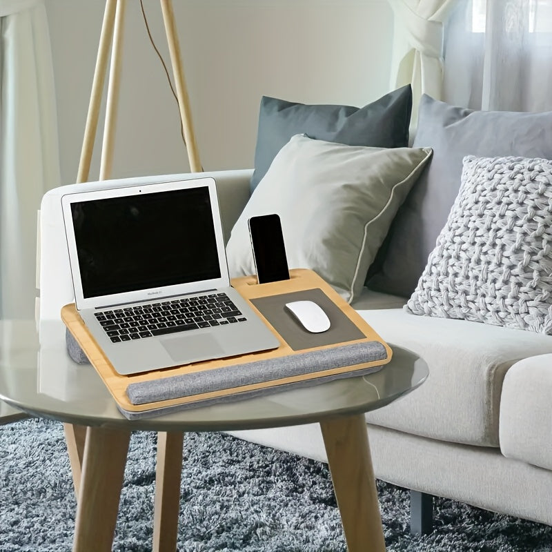 Laptoptisch fürs Bett, Robuste Holzstruktur für Bett – Detailansicht 6