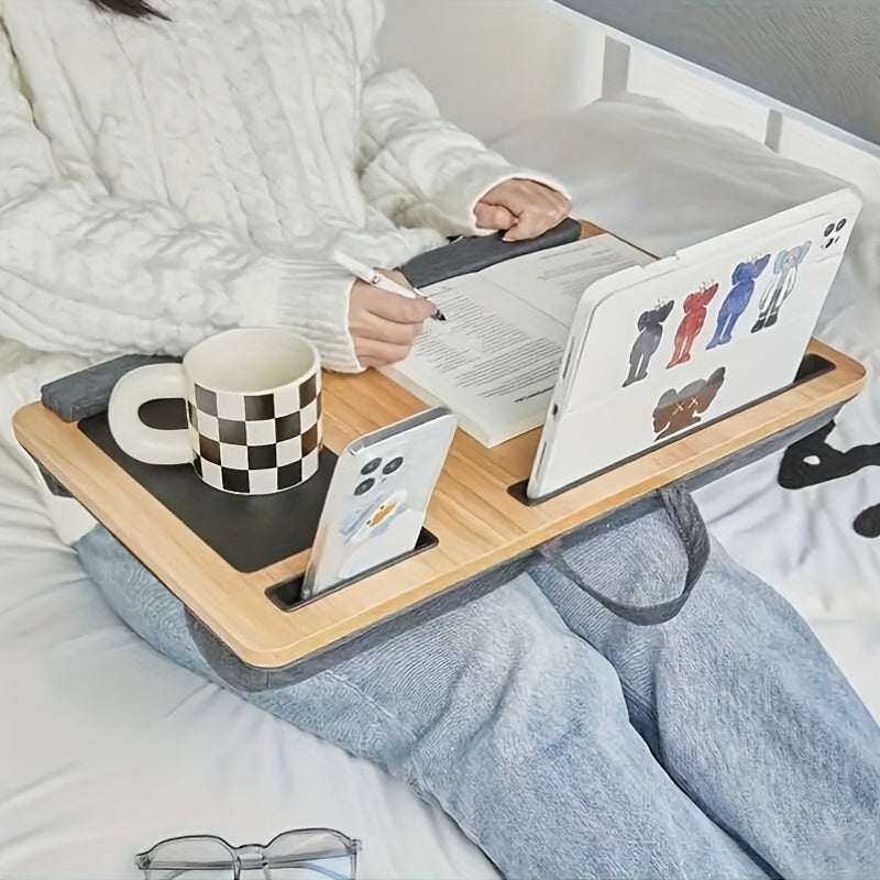Laptoptisch fürs Bett, Robuste Holzstruktur für Bett – Detailansicht 9