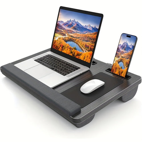 Laptoptisch fürs Bett, robuste Holzstruktur für Sofa und Bett – Hauptansicht