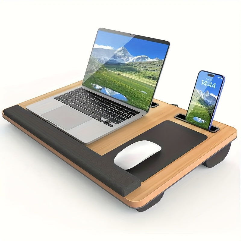 Laptoptisch fürs Bett, robuste Holzstruktur für Sofa und Bett – Detailansicht 5