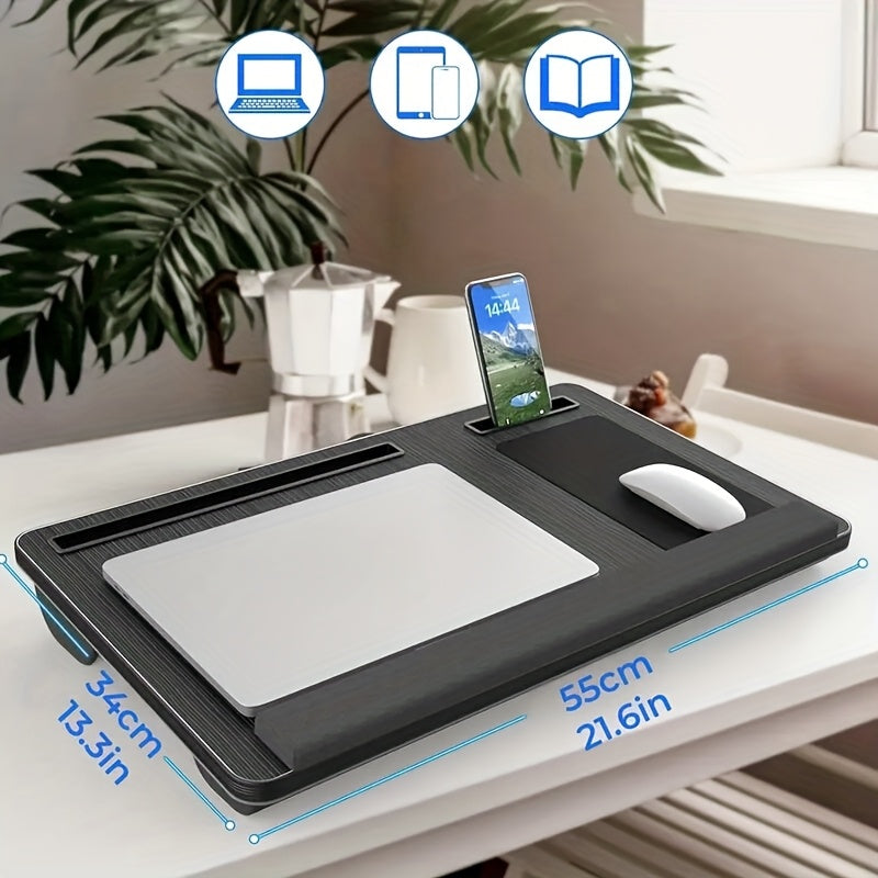 Laptoptisch fürs Bett, robuste Holzstruktur für Sofa und Bett – Detailansicht 10