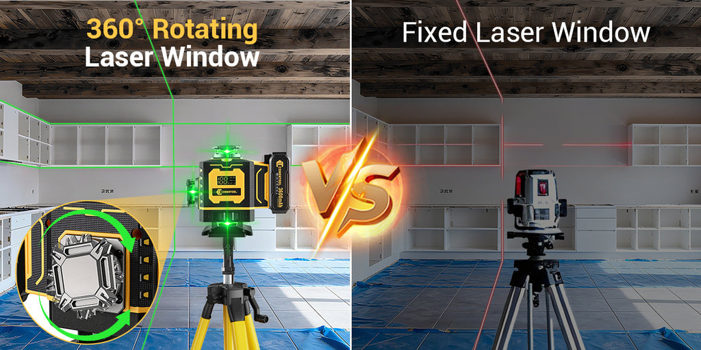 Laser-Wasserwaage, 360° Selbstnivellierung für Montagearbeiten und Bau – Detailansicht 16