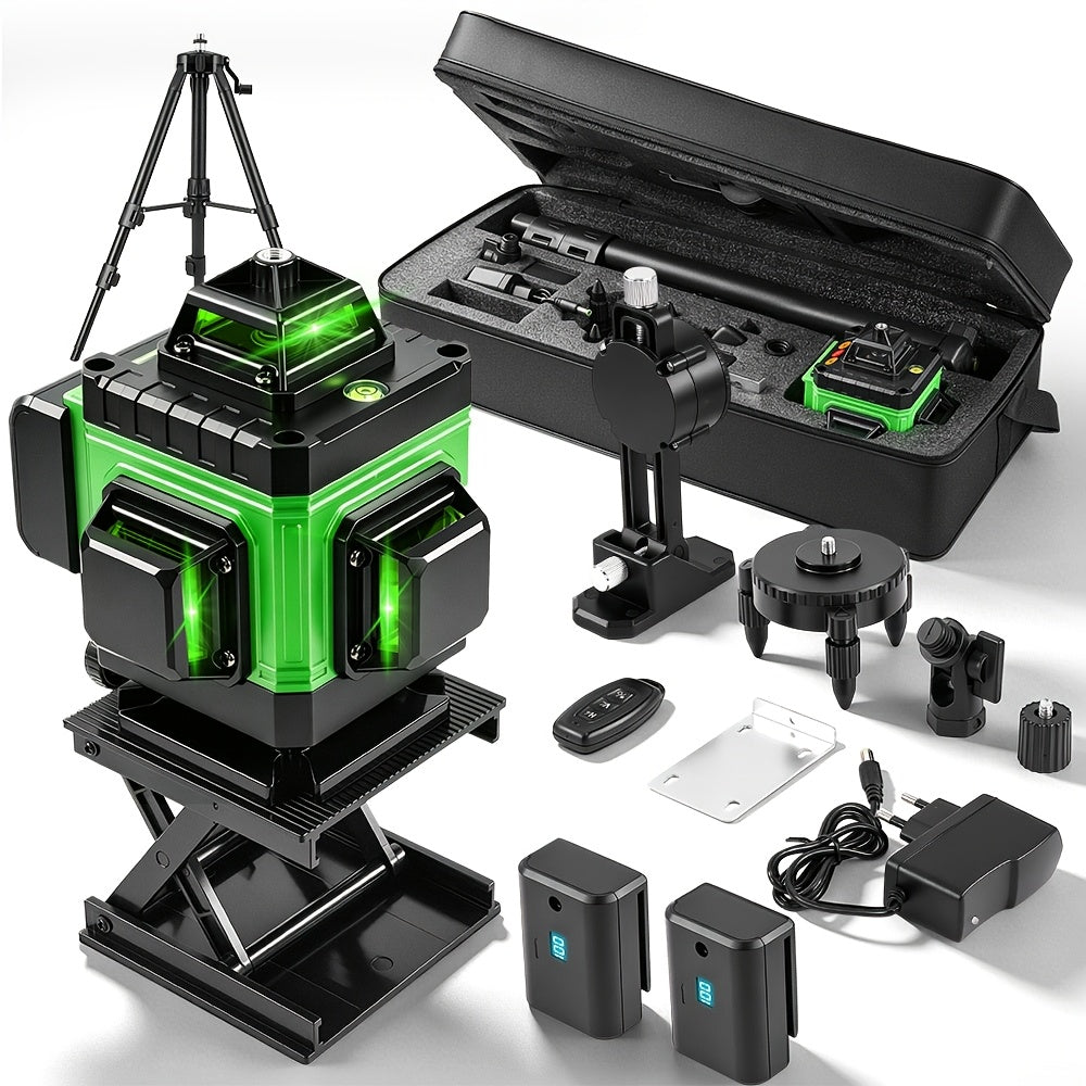 Laser-Wasserwaage, 4D Laser Waterwaage mit 2 Wiederaufladbaren für Montagearbeiten – Detailansicht 10