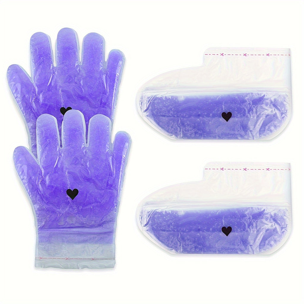 Lavendel Handwachs-Feuchtigkeitspflegeset, Rosa Handmaske für Pflege zu Hause und Alltag – Detailansicht 4