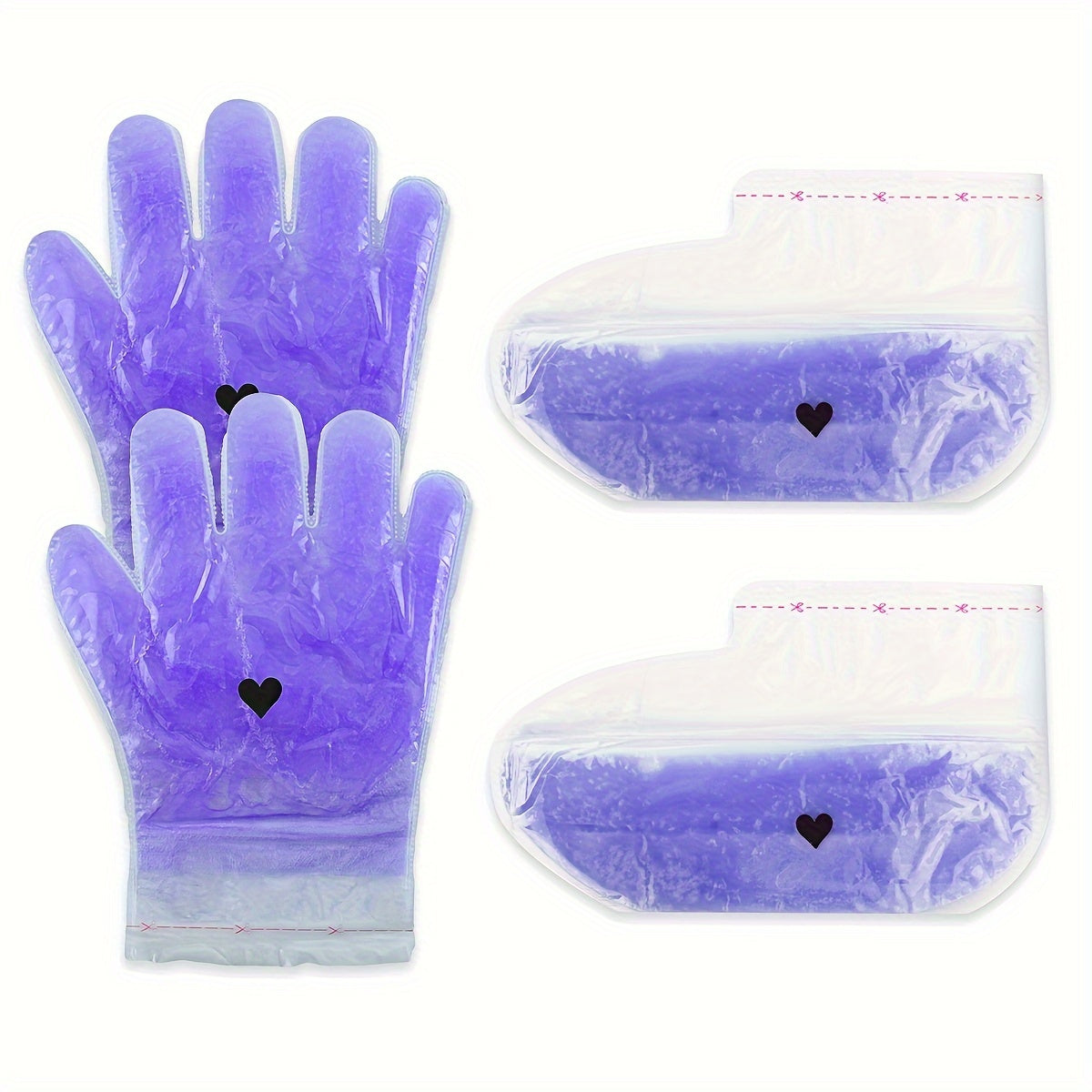 Lavendel Handwachs-Feuchtigkeitspflegeset, Rosa Handmaske für Pflege zu Hause und Alltag – Detailansicht 4