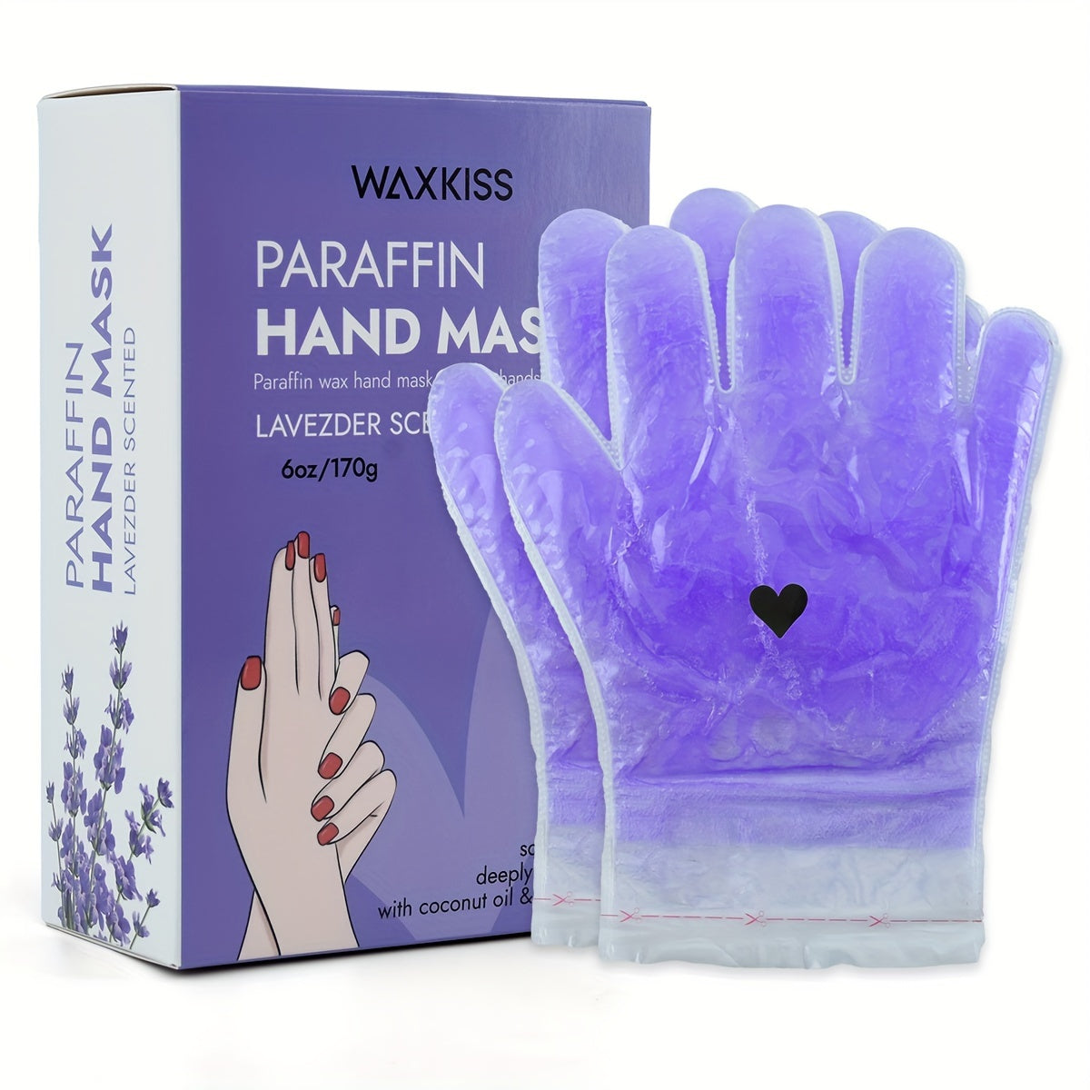 Lavendel Handwachs-Feuchtigkeitspflegeset, Rosa Handmaske für Pflege zu Hause und Alltag – Detailansicht 7