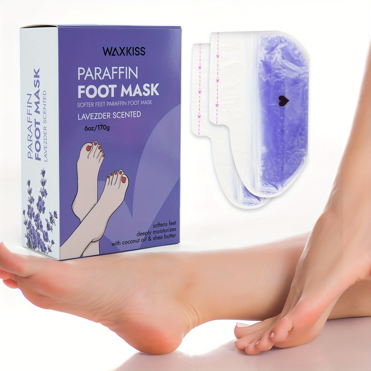Lavendel Handwachs-Feuchtigkeitspflegeset, Rosa Handmaske für Pflege zu Hause und Alltag – Detailansicht 10