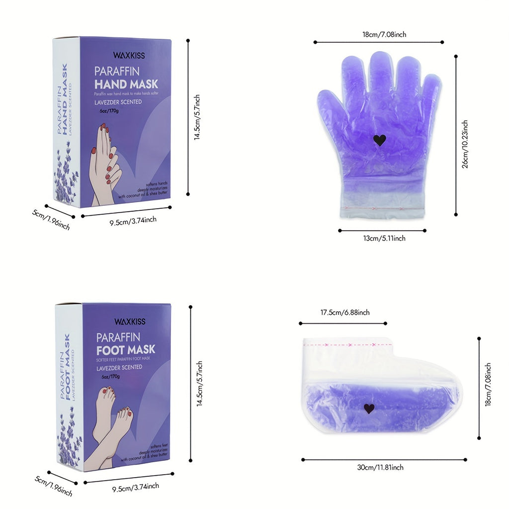 Lavendel Handwachs-Feuchtigkeitspflegeset, Rosa Handmaske für Pflege zu Hause und Alltag – Detailansicht 15