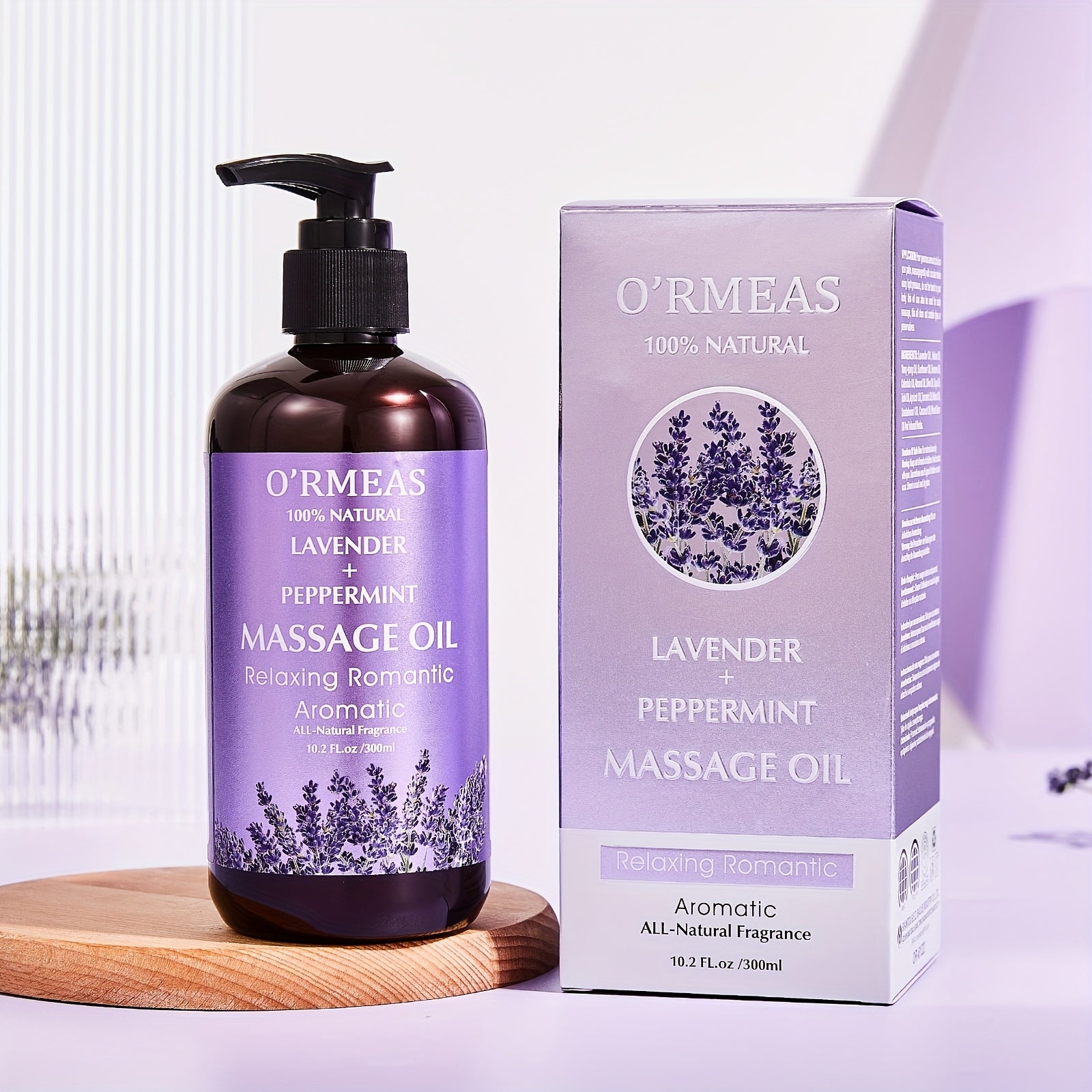 Lavendel-Massageöl zur Muskelentspannung, 300ml für Männer und Frauen – Hauptansicht